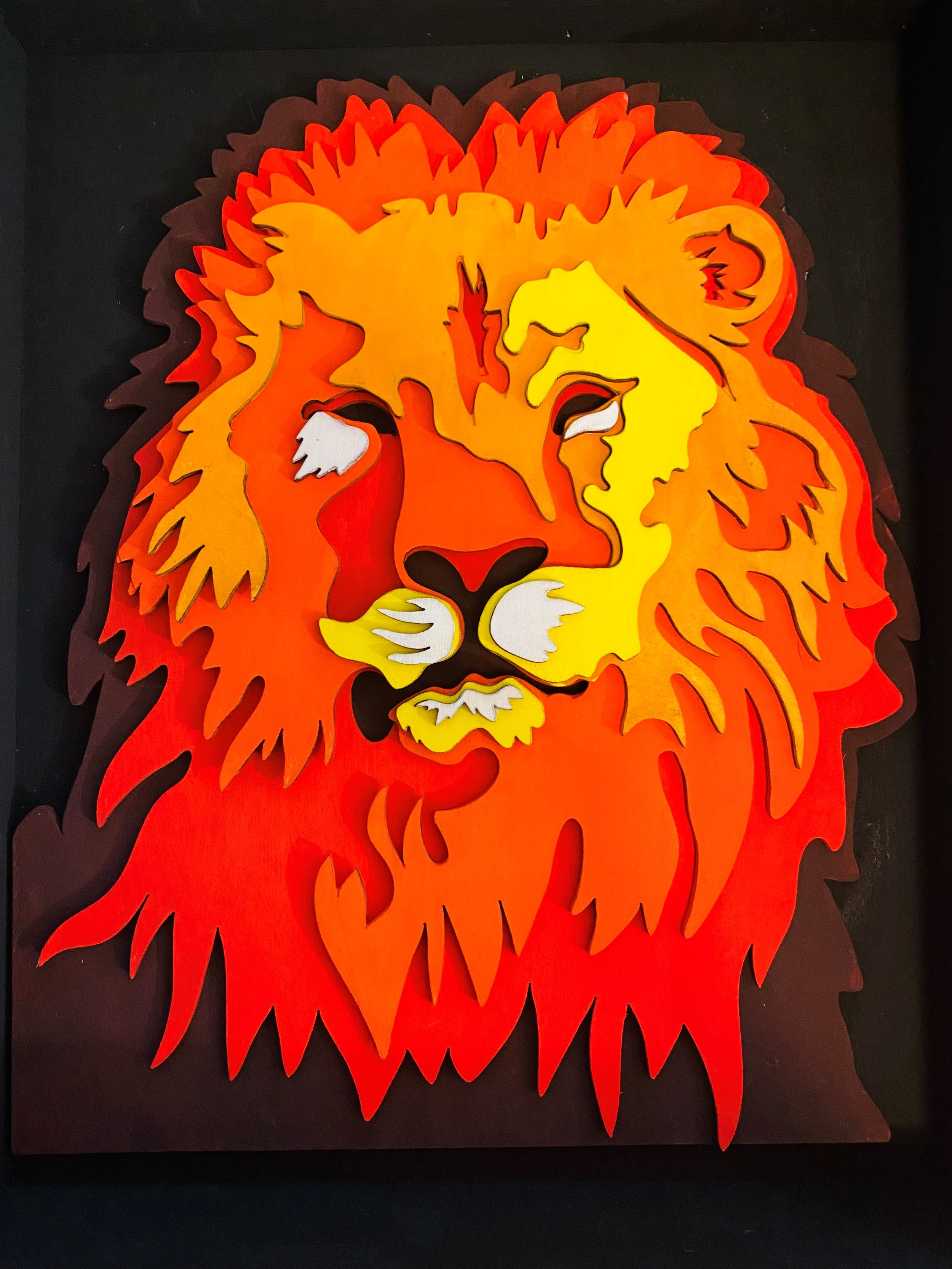 The Mighty Lion - Paint & Puzzle Kit — THE ABSTRACT ATHLETE